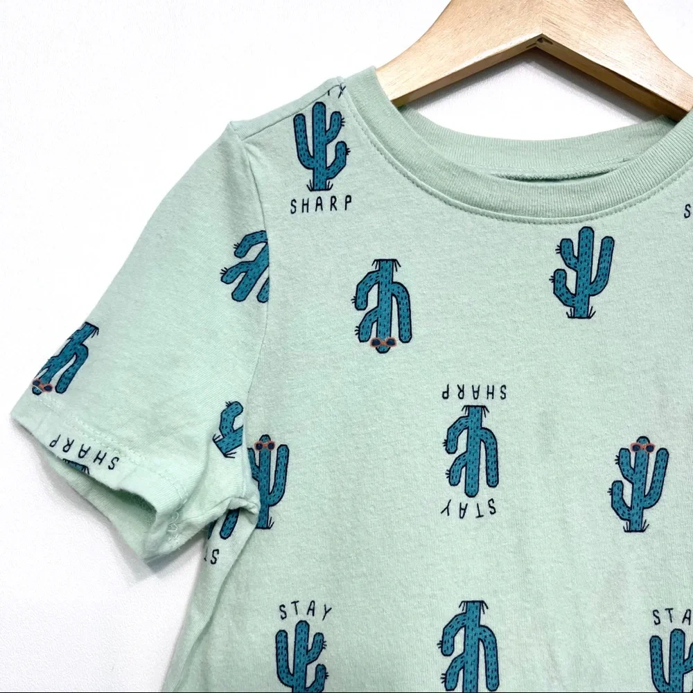 old navy | stay sharp cactus southwestern print tee mint green 5t
